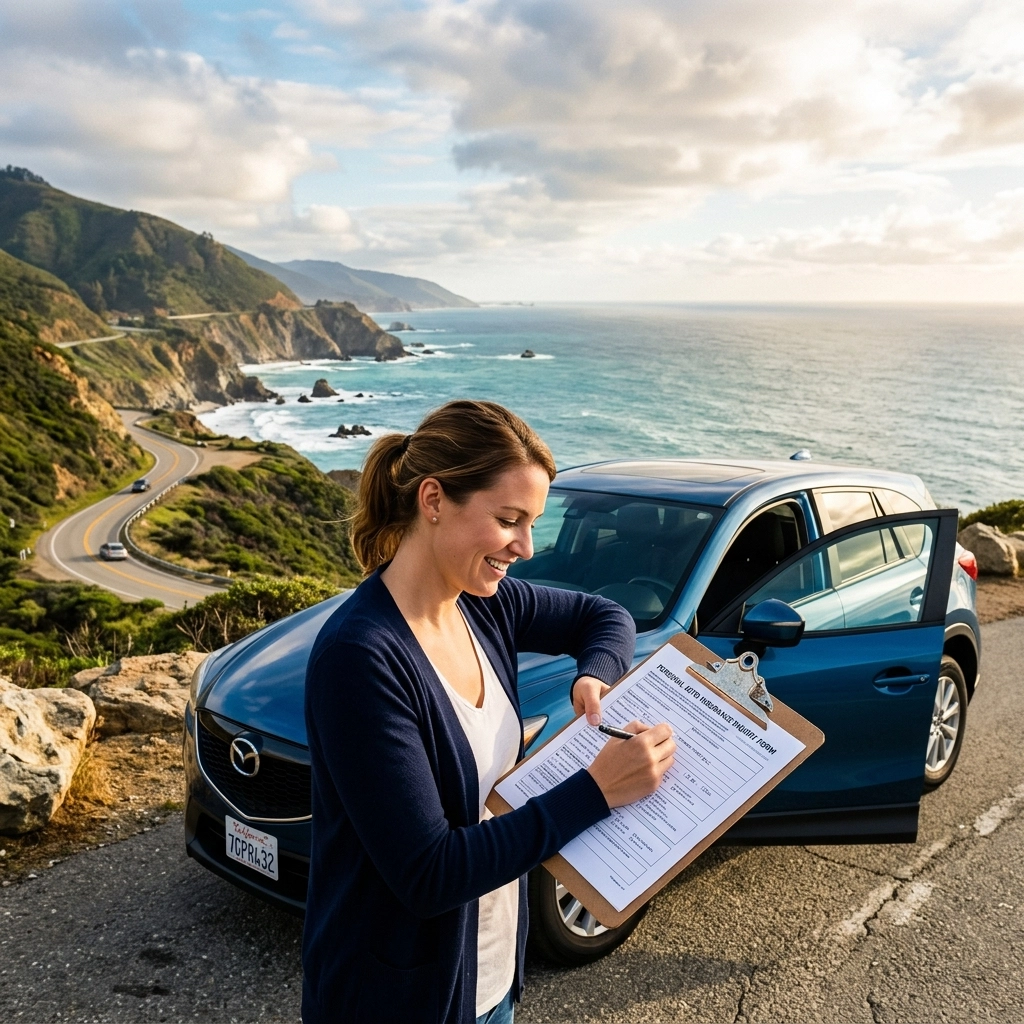 Personal Auto Insurance Inquiry Form – Printable Template